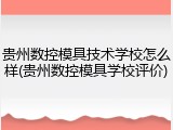 贵州数控模具技术学校怎么样(贵州数控模具学校评价)
