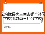 宝鸡陇县高三生去哪个补习学校(陇县高三补习学校)