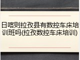 日喀则拉孜县有数控车床培训班吗(拉孜数控车床培训)