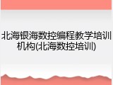 北海银海数控编程教学培训机构(北海数控培训)