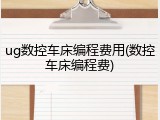 ug数控车床编程费用(数控车床编程费)