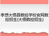 孝感大悟县数控学校官网数控招生(大悟数控招生)