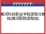 黄河科技职业学院录取分数线(黄河职院录取线)