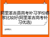 阿里革吉县高考补习学校哪家比较好(阿里革吉高考补习优选)