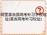 阿里革吉县高考补习学校地址(革吉高考补习校址)