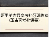 阿里革吉县高考补习班收费(革吉高考补课费)
