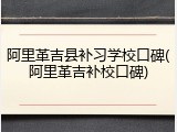 阿里革吉县补习学校口碑(阿里革吉补校口碑)
