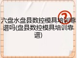 六盘水盘县数控模具培训靠谱吗(盘县数控模具培训靠谱)
