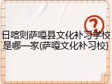 日喀则萨嘎县文化补习学校是哪一家(萨嘎文化补习校)