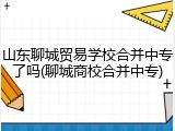 山东聊城贸易学校合并中专了吗(聊城商校合并中专)
