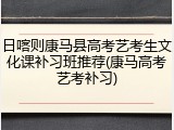 日喀则康马县高考艺考生文化课补习班推荐(康马高考艺考补习)