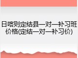 日喀则定结县一对一补习班价格(定结一对一补习价)