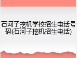 石河子挖机学校招生电话号码(石河子挖机招生电话)
