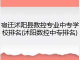 宿迁沭阳县数控专业中专学校排名(沭阳数控中专排名)