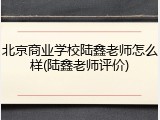北京商业学校陆鑫老师怎么样(陆鑫老师评价)