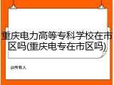 重庆电力高等专科学校在市区吗(重庆电专在市区吗)