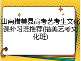 山南措美县高考艺考生文化课补习班推荐(措美艺考文化班)