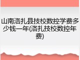 山南洛扎县技校数控学费多少钱一年(洛扎技校数控年费)