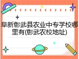 阜新彰武县农业中专学校哪里有(彰武农校地址)
