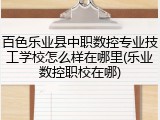 百色乐业县中职数控专业技工学校怎么样在哪里(乐业数控职校在哪)