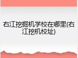 右江挖掘机学校在哪里(右江挖机校址)