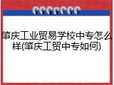 肇庆工业贸易学校中专怎么样(肇庆工贸中专如何)