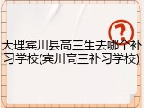 大理宾川县高三生去哪个补习学校(宾川高三补习学校)