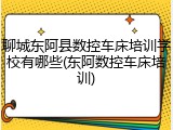 聊城东阿县数控车床培训学校有哪些(东阿数控车床培训)
