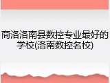 商洛洛南县数控专业最好的学校(洛南数控名校)