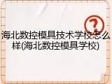 海北数控模具技术学校怎么样(海北数控模具学校)