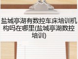 盐城亭湖有数控车床培训机构吗在哪里(盐城亭湖数控培训)