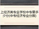 上经济类专业学校中专要多少分(中专经济专业分数)
