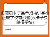 山南浪卡子县单招培训学校正规学校有那些(浪卡子县单招学校)