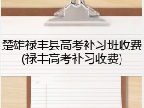 楚雄禄丰县高考补习班收费(禄丰高考补习收费)