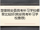 楚雄姚安县高考补习学校哪家比较好(姚安高考补习学校推荐)