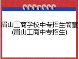 眉山工商学校中专招生简章(眉山工商中专招生)