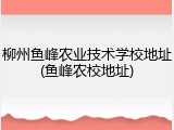 柳州鱼峰农业技术学校地址(鱼峰农校地址)