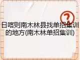 日喀则南木林县找单招集训的地方(南木林单招集训)