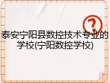泰安宁阳县数控技术专业的学校(宁阳数控学校)