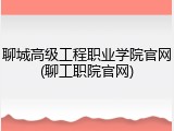 聊城高级工程职业学院官网(聊工职院官网)