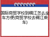 国际商贸学校到稠江怎么坐车方便(商贸学校去稠江乘车)