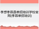 孝感孝昌县单招培训学校官网(孝昌单招培训)