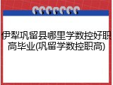 伊犁巩留县哪里学数控好职高毕业(巩留学数控职高)