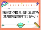池州数控模具培训靠谱吗(池州数控模具培训评价)