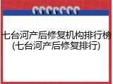 七台河产后修复机构排行榜(七台河产后修复排行)