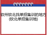 钦州钦北找单招集训的地方(钦北单招集训地)
