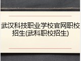 武汉科技职业学校官网职校招生(武科职校招生)