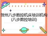 贺州八步数控机床培训机构(八步数控培训)