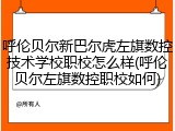 呼伦贝尔新巴尔虎左旗数控技术学校职校怎么样(呼伦贝尔左旗数控职校如何)