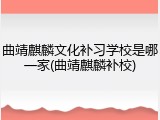 曲靖麒麟文化补习学校是哪一家(曲靖麒麟补校)